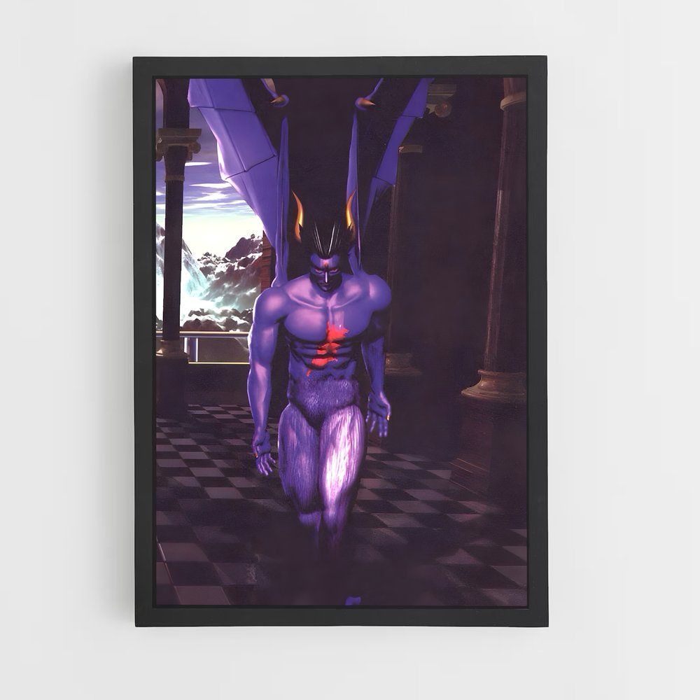 Poster Kazuya au Combat – affiche Tekken (vue 2)